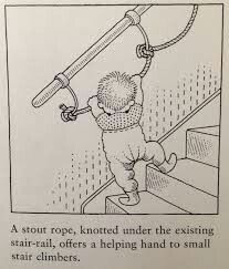 an image of a cartoon about climbing stairs