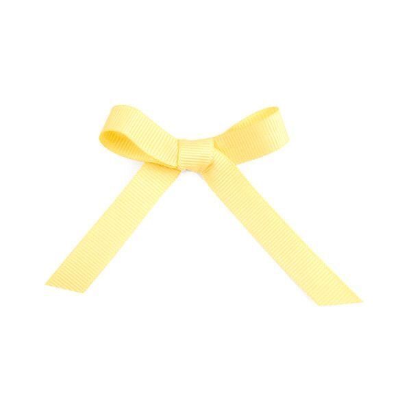 a yellow ribbon on a white background