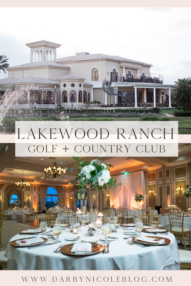 the lakewood ranch golf and country club is featured in this postcard for an event