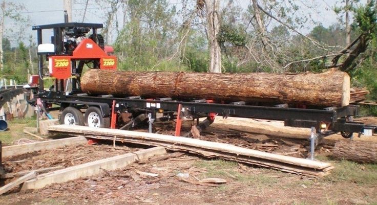 a tractor trailer with logs on the back is parked in front of a large tree