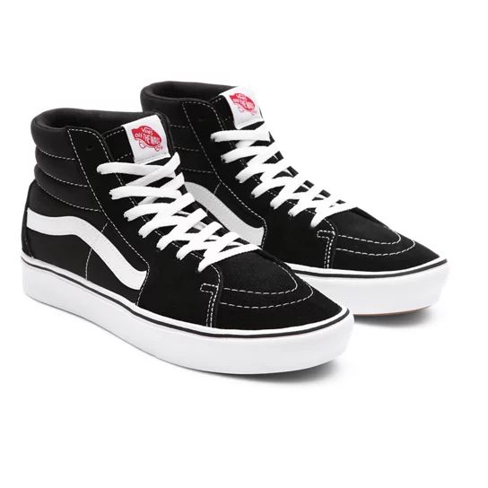 Sk8 Hi Vans, Vans Store, Sneakers Vans, Vans Logo, Black Vans, Vans Sk8 Hi, Black Leather Ankle Boots, Sk8 Hi, Vans High Top Sneaker