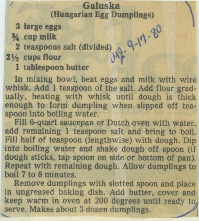 an old recipe card with instructions on how to use it