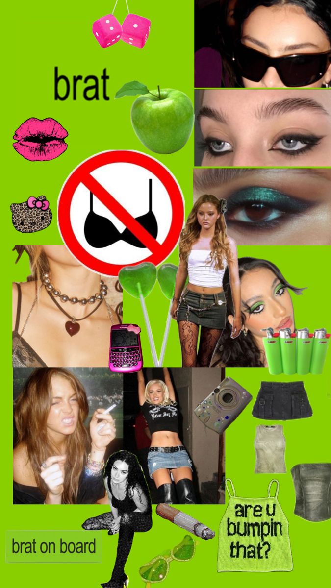 Brat core inspiration for parties Baby Fashionista, Y2k Outfits, Mood Board