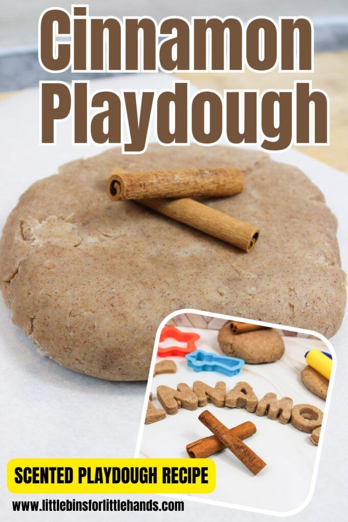 the cinnamon playdough recipe is ready to be eaten