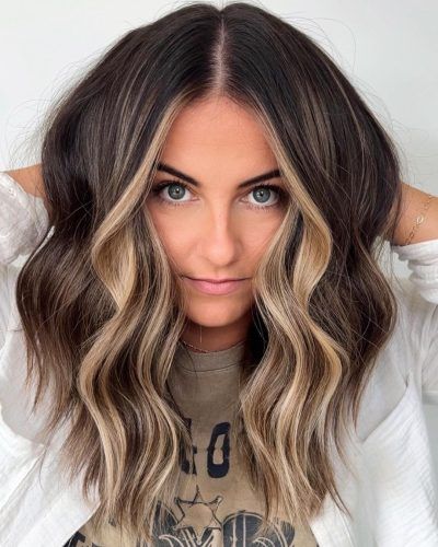 Different Types Of Highlights, Blonde Front Pieces, Types Of Highlights, Brown And Blonde Hair, Dark Brown Hair With Blonde Highlights, Blond Beige, Types Of Hair Color, Brown And Blonde, Front Pieces