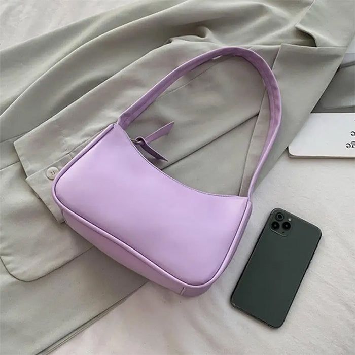 Material: Vegan LeatherSize: 22*8*14cm / 8.7*3.1*5.5 in Retro Shoulder Bag, Aesthetic Bags, Retro Handbags, Bags Aesthetic, Top Handle Handbags, Purse Styles, Pink Outfits, Mini Shoulder Bag, Cute Bags