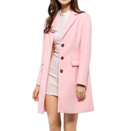 Be ultra-sophisticated and cozy in this warm coat, cut with a notched lapel and versatile pockets for a feminine chic longline silhouette. With a plush hand and delicate hue, this single-breasted coat looks and feels incredibly soft. A single-breasted placket streamlines the silhouette of a classic stylish overcoat, finished here with notch lapels and flap pockets. Dress up the trench coat with any tops, long pants, skirts, dress and a high heels for elegant chic look. Occasion: Coffee Shop, Sho Winter Long Coat, Winter Overcoat, Lapel Coat, Winter Outwear, Winter Trench Coat, Pants Skirts, Long Winter Coats, Fashion Cover, Feminine Chic