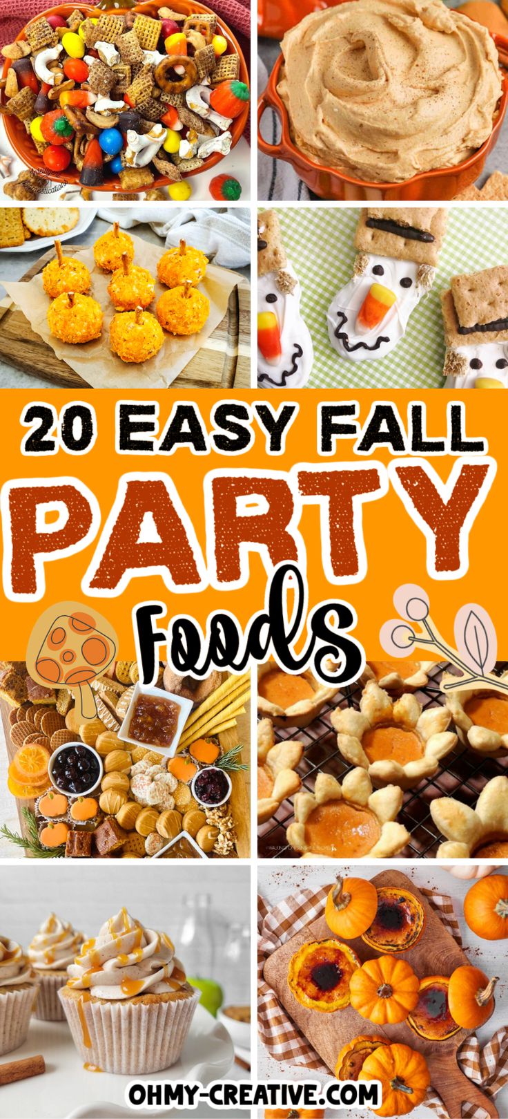 20 easy fall party foods that are perfect for the kids to make and eat at home