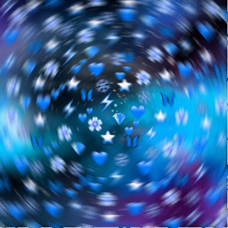 an abstract blue and white background with stars in the center, as well as text