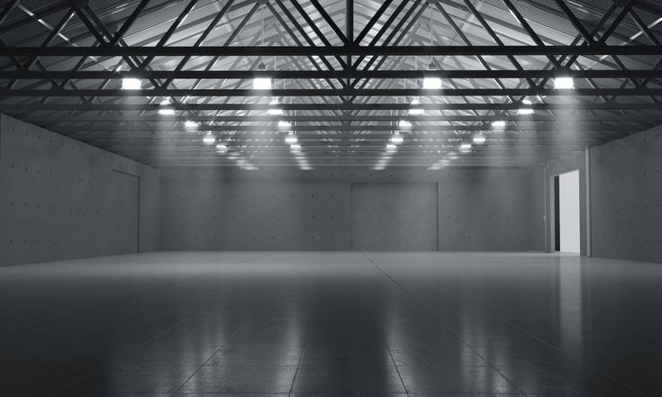 an empty warehouse with no people in it