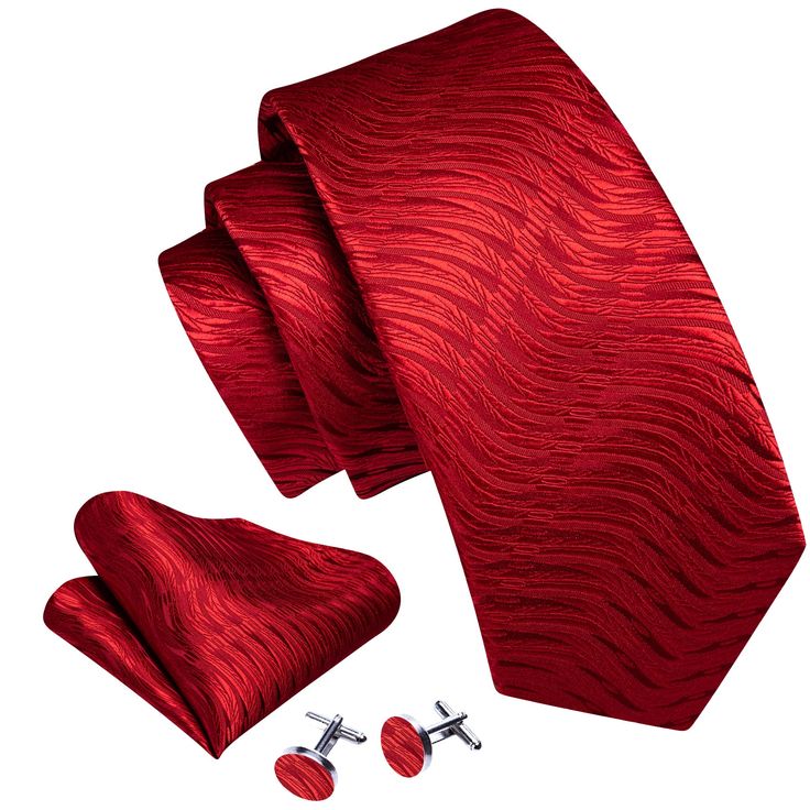 Brand: Barry Wang Material: 100% Silk What You Get: Same design Tie, Pocket Square & Cufflinks? Size: Necktie in 59" Length & 3.35" width at the tip, pocket square in 9"x 9"size Quality: Barry Wang Focus on Ties for Many Years, Good Quality Interlining Makes Our Ties Weighted and Elastic, Which are Easily Designed for A Perfect Knot.For More Quality Stylish Ties with Unbeatable Price, Please Click Our shop to Check More.With So Much Choice and Impeccable Quality, There's No Excuse Not to Have A Red Ties For Men, Elegant Red Cufflinks For Formal Occasions, Red Adjustable Formal Ties, Ruby Cufflinks Men, Luxury Classic Red Ties, Uniform School, Prom Gift, Mens Silk Ties, Rice Bead