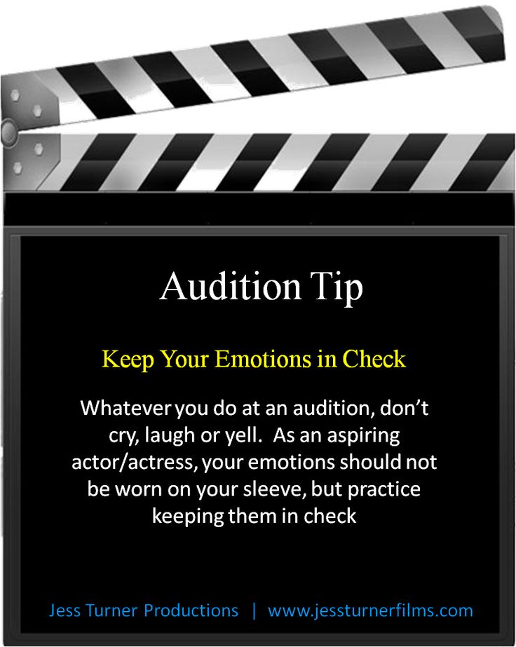 a movie clapper with the words'caution tip keep your emotions in check '