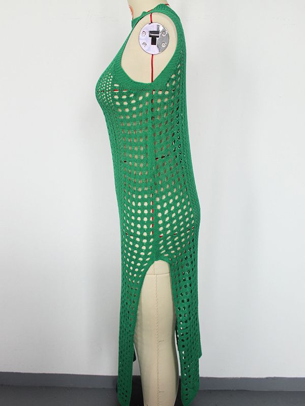 SkuCY-!114934Model Year2022-2023 MaterialPolyester StyleH-line FeatureHollow NecklineHigh-neck OccasionGoing out , Vacation , Bohemia , Beach SeasonsSpring , Summer , Autumn , Winter TypeCover-Ups Swimwear ColorWHITE,GREEN,KHAKI,BLACK,FUCHSIASizeOne_size Please consult the size chart we provide for this item's measurements to help you decide which size to buy.Please note: There may be 1-3cm differ due to manual measurement.CMINCHBustLengthOne_size84112 Casual Hollow Out Cover-up, Spring Hollow Out Swimwear For Beach Cover-up, Beachwear One-pieces With Cutout For Beach, Cutout Beachwear One Pieces For Beach, Cutout One-piece Beachwear, Summer V-neck Swimwear With Cutout, Spring Beachwear Cover-up With Hollow Out Design, V-neck Cutout Swimwear For Summer, Summer Hollow Out Beachwear Cover-up