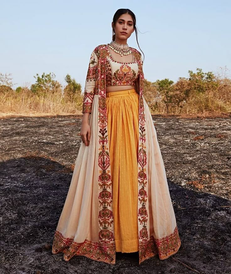 2023 Indian Fashion Trends, Ethentic Fashion, Lehenga With Jacket, Navratri Aesthetic, Cape Lehenga, Desi Attire, Brothers Wedding, Groom Sherwani, Desi Fits