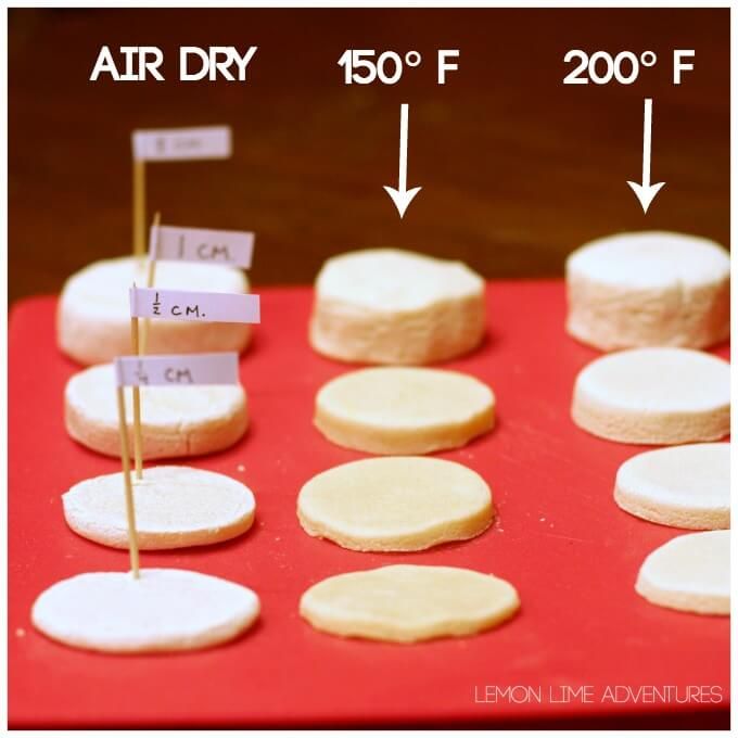 small marshmallows are arranged on a red tray with a flag in the middle