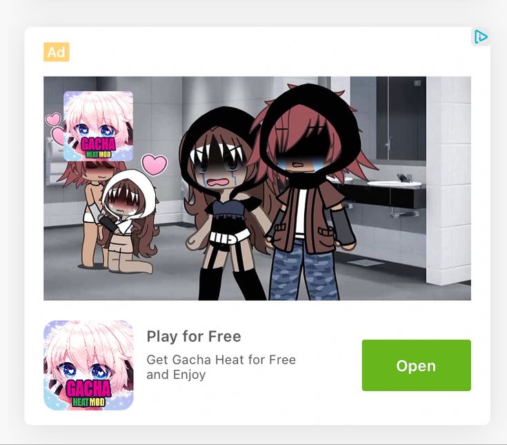 an image of two anime characters playing on the webpage for play for free, get gacha heat for free and enjoy