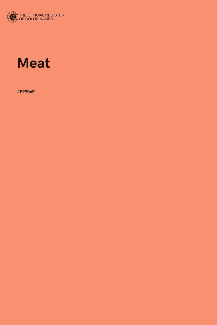 an orange book cover with the words meat on it