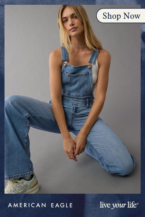 Super soft denim fabric with just the right amount of stretch/Adjustable straps for a custom-to-you fit/Kangaroo pocket/Front and back pockets/These overalls are Real Good: Made with the planet in mind & a promise to continue to do better. Denim Overalls Outfit, Women Overalls, Job Clothes, White Jeans Men, Athletic Fit Jeans, Jean Overalls, Product Recommendations, Where To Shop, Curvy Jeans