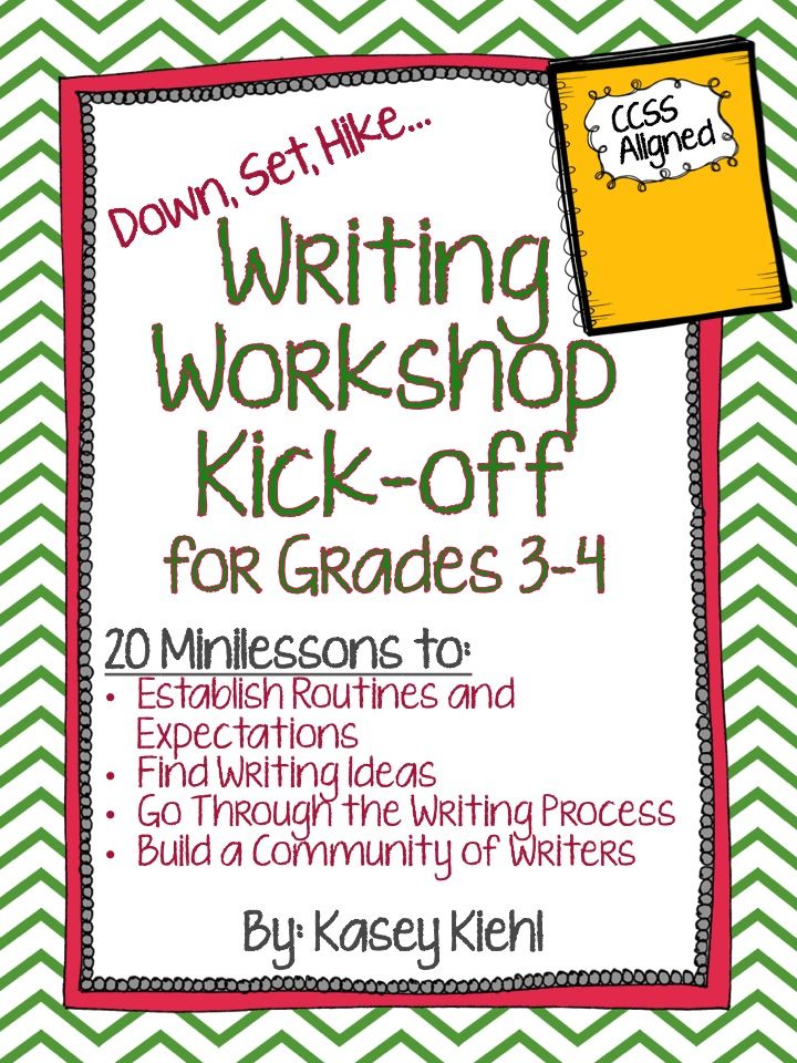 writing workshop kick - off for grade 5 - 6 with instructions to write and draw