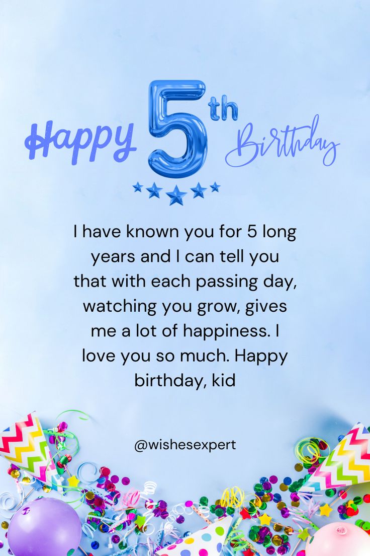 Sweet 5th birthday Wishes For 5 Years Old Happy 5th Birthday Boy, Friendship Birthday Quotes, Birthday Captions For Myself, Billiards Aesthetic, Birthday Boy Quotes, Beautiful Birthday Messages, Birthday Wishes Boy, Birthday Paragraph, Birthday Wishes Girl