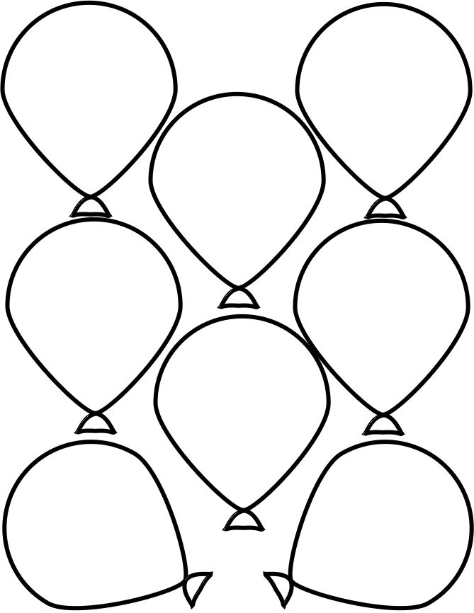 a bunch of balloons with arrows pointing to the left and right directions on each balloon