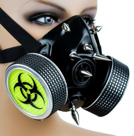 Creepy Plushies, Cyberpunk Accessories, Cybergoth Fashion, Apocalypse Gear, Bio Hazard, Alternative Subcultures, Gas Mask Art, Mask Style, Collage Ideas