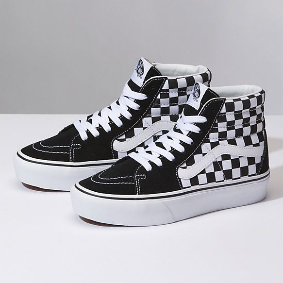 08.25 - LA - Vans Shoes High Tops, Vans Sk8 Hi Platform, Vans Shoes Fashion, Vans Trainers, Cute Vans, Dr Shoes, Hype Shoes, High Top Vans, Aesthetic Shoes