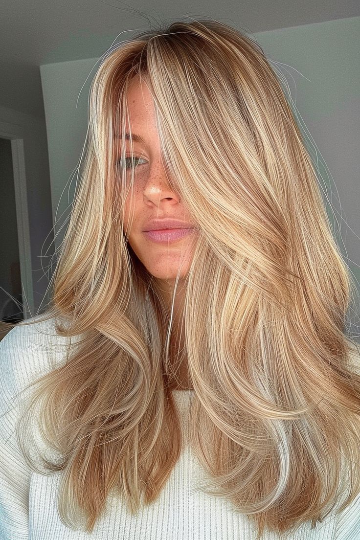 Updos For Long Hair Casual, Blonde Hair Haircuts, Blonde Highlights Lowlights, Long Blonde Hairstyles, Lowlights Highlights, Hair Casual, Blonde Hair Inspo, Warm Blonde Hair, Perfect Blonde Hair