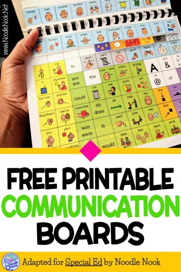 the free printable communication board for kids to play with and learn how to use it