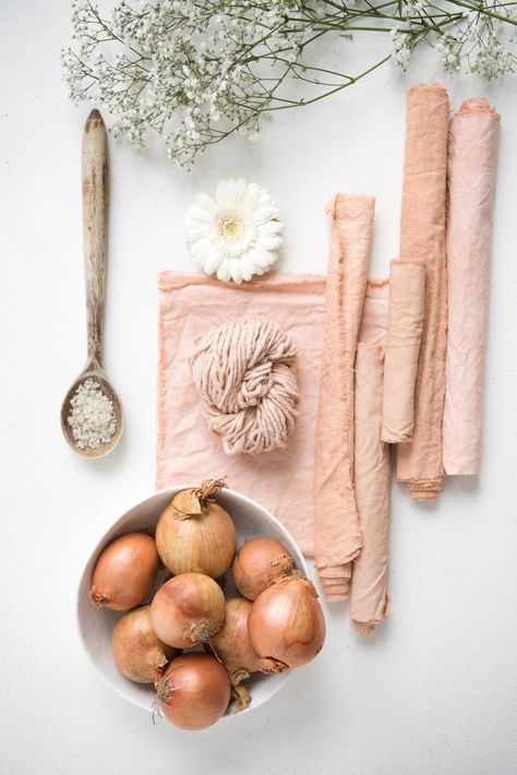 some onions are in a bowl next to other ingredients