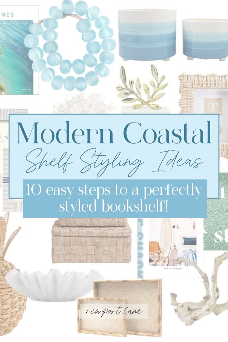 modern coastal style styling ideas 10 easy steps to a perfectly styled bookhelf cover