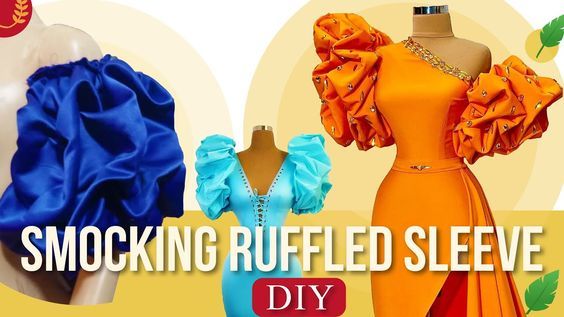 How To Sew Puff Sleeves Tutorials, Smocking Sleeves, Bishop Sleeve Pattern, Diy Bustier, Sleeve Tutorial, Ruffle Sleeves Pattern, Pleated Skirt Pattern, Puff Sleeve Design, Blouse Tutorial