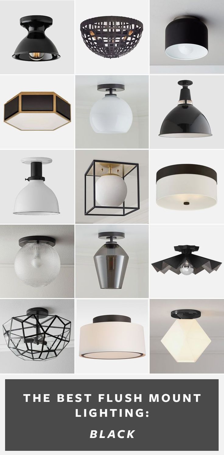 the best flush mount lighting black