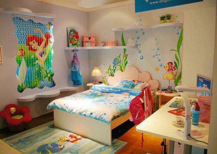 Ariel mermaid room Ariel Bedroom, Mermaid Themed Bedroom, Little Mermaid Room, Mermaid Room Decor, Disney Bedrooms, Mermaid Bedroom, Toddler Bedroom Girl, Mermaid Room, Mermaid Decor