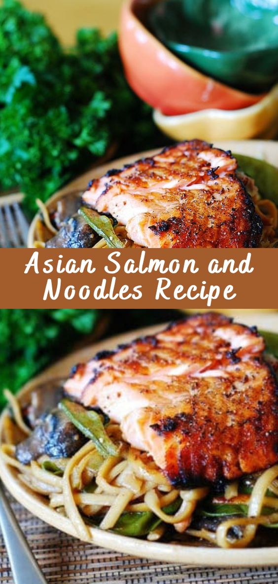 Salmon And Noodles, Salmon Noodles, Chinese Noodle Recipes, Soba Noodles Recipe, Asian Salmon, Rice Noodle Recipes, Egg Noodle Recipes, Dinner Choices, Healthy Salmon