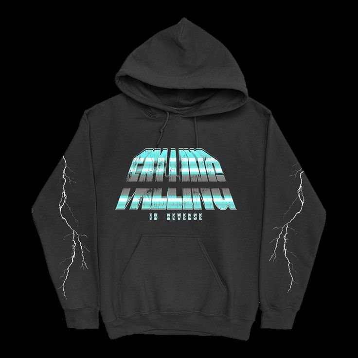 Lightning Hoodie Lightning Hoodie, Gift Wishlist, Panther Print, Watch The World Burn, Ronnie Radke, Bad Girls Club, Falling In Reverse, Lined Hoodie, Merch Store