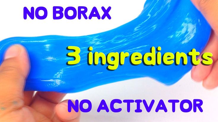 a hand holding a blue object with the words 3 ingredients and no activator