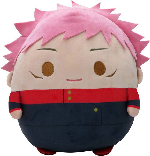 a stuffed toy with pink hair and eyes