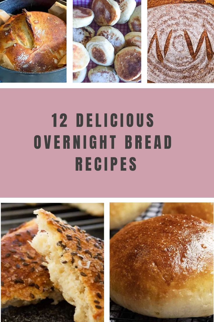 Discover the magic of overnight bread recipes with these easy and delicious options. Let your dough rise slowly overnight to enhance the flavors and achieve a perfect texture. From classic loaves to artisanal creations, elevate your baking game with these innovative bread recipes that require minimal effort but deliver maximum satisfaction. Try out different variations like sourdough or whole grain and wake up to freshly baked bread - the ideal way to start your day! Explore now for a delightful Bread That Rises Overnight, Easy Overnight Artisan Bread, Artisan Bread Recipes Overnight, Easy Overnight Bread, Bread Overnight Rise, Bread Recipes Overnight Rise, Overnight Yeast Bread, Overnight Bread Recipes, Overnight Bread Dough Recipe