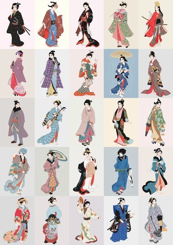 Japanese Edo Period, Ninja Outfit, Artist Tutorials, Japanese Traditional Clothing, Heian Era, Edo Era, Drawing Anime Clothes, Japan Culture, Concept Art Character