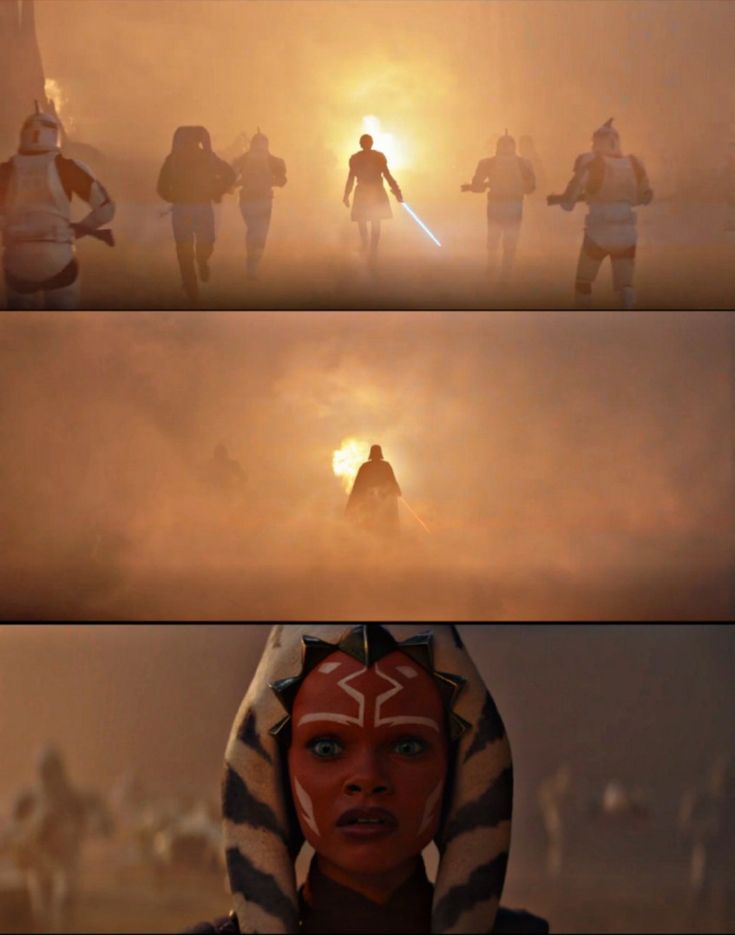 star wars the force awake movie scene collage