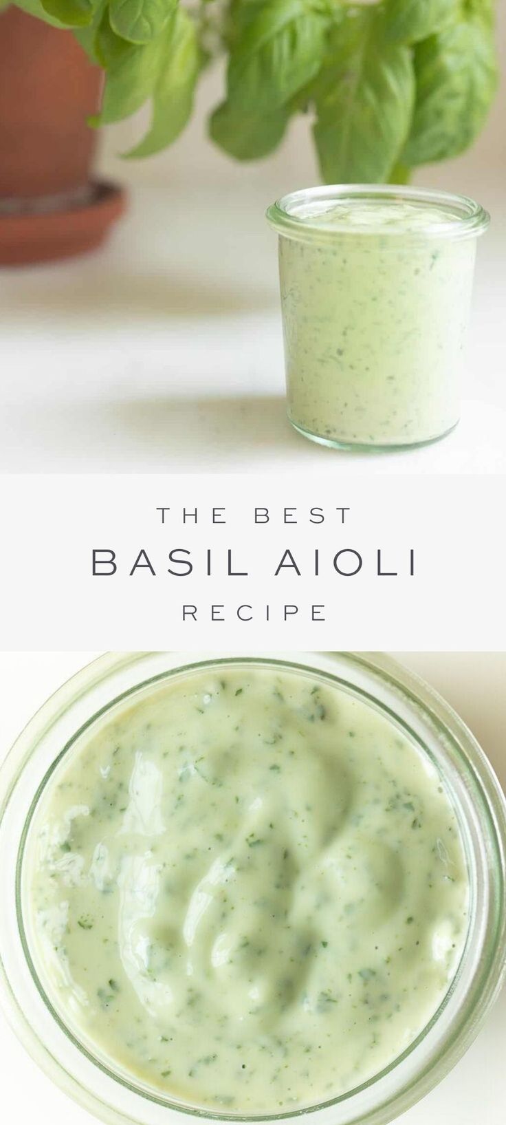 the best pesto aioli recipe is made with fresh basil, garlic and parsley