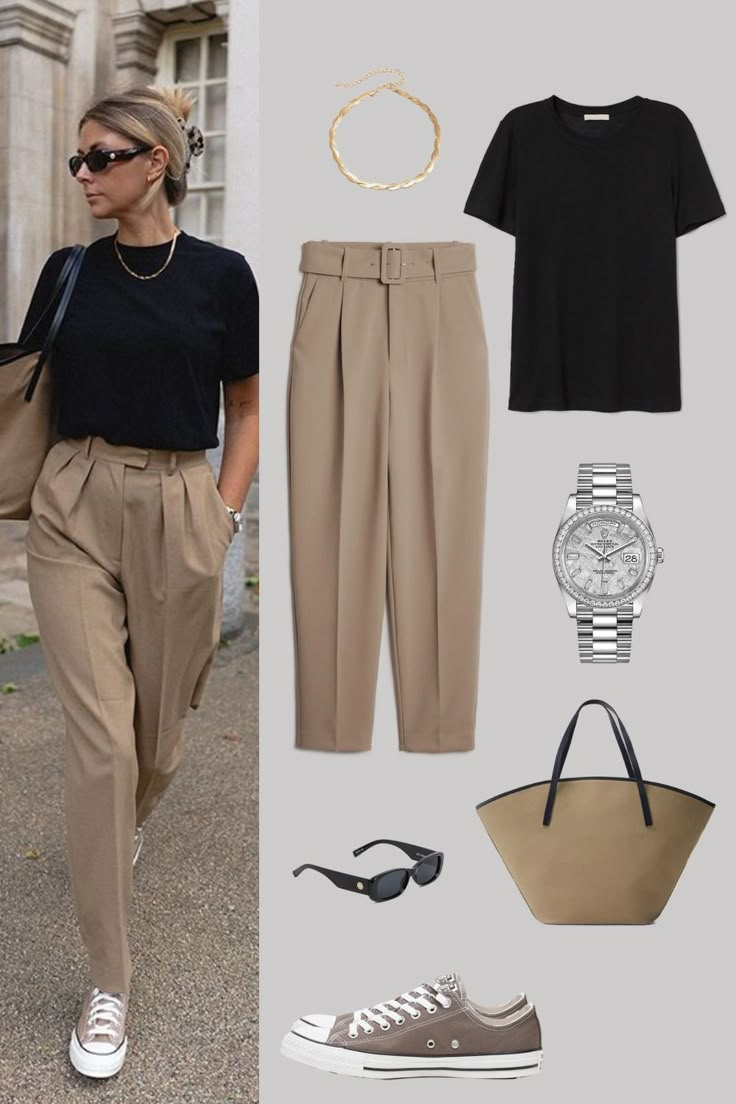 Smart Casual Work, Casual Chic Outfits, Smart Casual Work Outfit, Trouser Outfit, Beige Outfit, Business Casual Outfits For Work, Neue Outfits, Mode Casual, Stylish Work Outfits