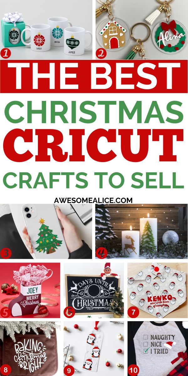 the best christmas cricut crafts to sell