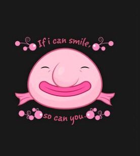 a pink smiley face with the words if i can smile so can you