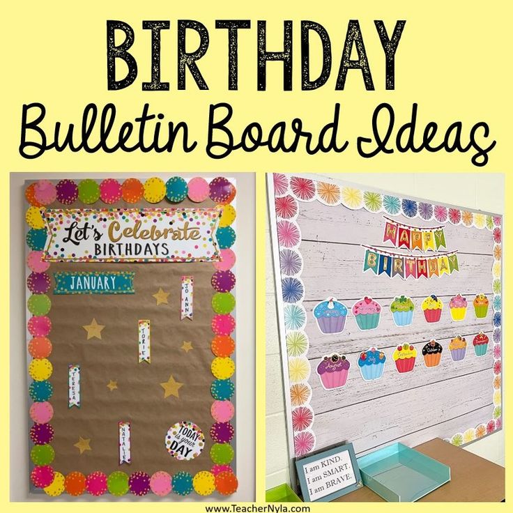 birthday bulletin board ideas for teachers to use in the classroom or on the office desk