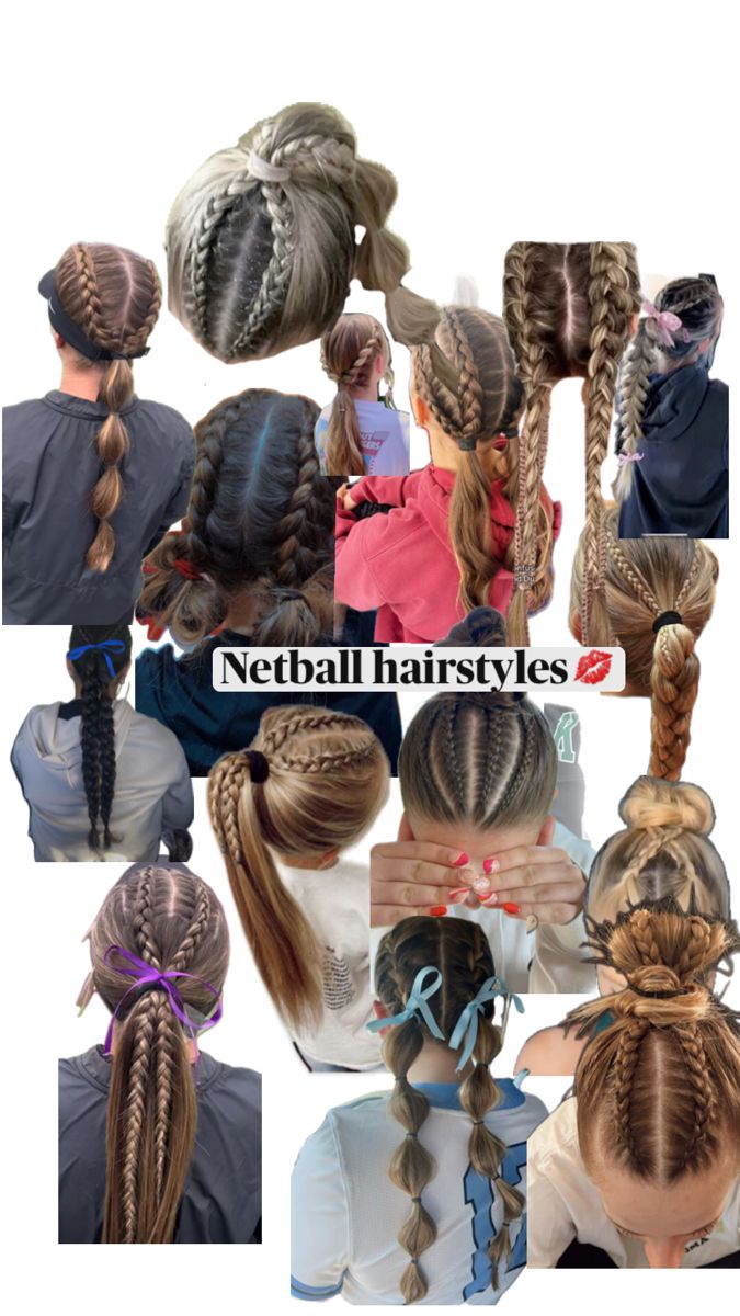 Netball Hairstyles, Cute Sporty Hairstyles, Soccer Hairstyles, Hairstyle Examples, Softball Hairstyles, Cute Hairstyles For School, Sport Hair, Volleyball Hairstyles For Curly Hair, Hairdos For Curly Hair