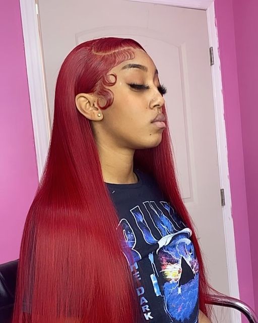 Pompano Beach, FL 📍 on Instagram: "Lace reinstall (wasn't previously installed by me ) 🔥🔥" Red Frontal Wig, Red Frontal, Lace Wigs Styles, Birthday Makeup Looks, Frontal Wig Hairstyles, Red Wig, Wig Color, Red Wigs, Hair Laid