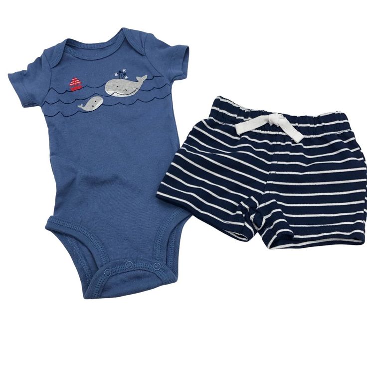 Just One You By Carter's Baby Boy Outfit Set. Romper & Shorts 3 Months Blue & White Nwt Features: Nautical Size: Babys 3 Months Condition: New With Tags Casual Cotton Diaper Cover For Playtime, Playful Blue Cotton Diaper Cover, Casual Cotton Short Diaper Cover, Casual Short Cotton Diaper Cover, Casual Short Diaper Cover For Playtime, Navy Cotton Playtime Sets, Cotton Navy Sets For Playtime, Blue Short Playtime Sets, Blue Short Sets For Playtime