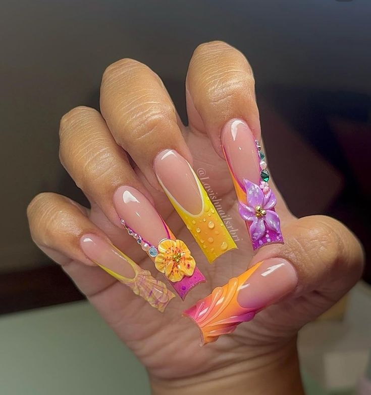 White Gel Polish, Fall Nail Ideas, Liner Brush, Spring Nail Designs, Dope Nail Designs, Long Acrylic Nails Coffin, Acrylic Nails Coffin Pink, Vacation Nails, Soft Nails